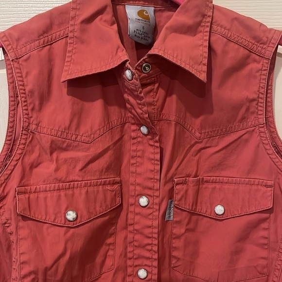 Carhartt pearl snap vest, small - Picture 2 of 6